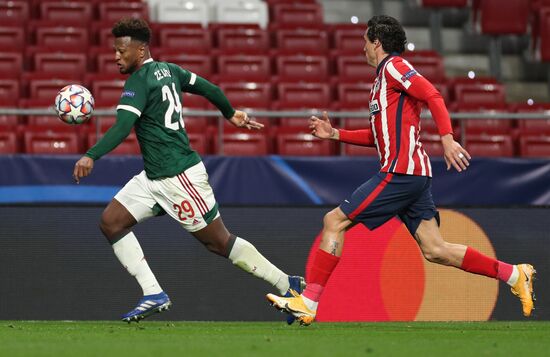 Spain Soccer Champions League Atletico - Lokomotiv