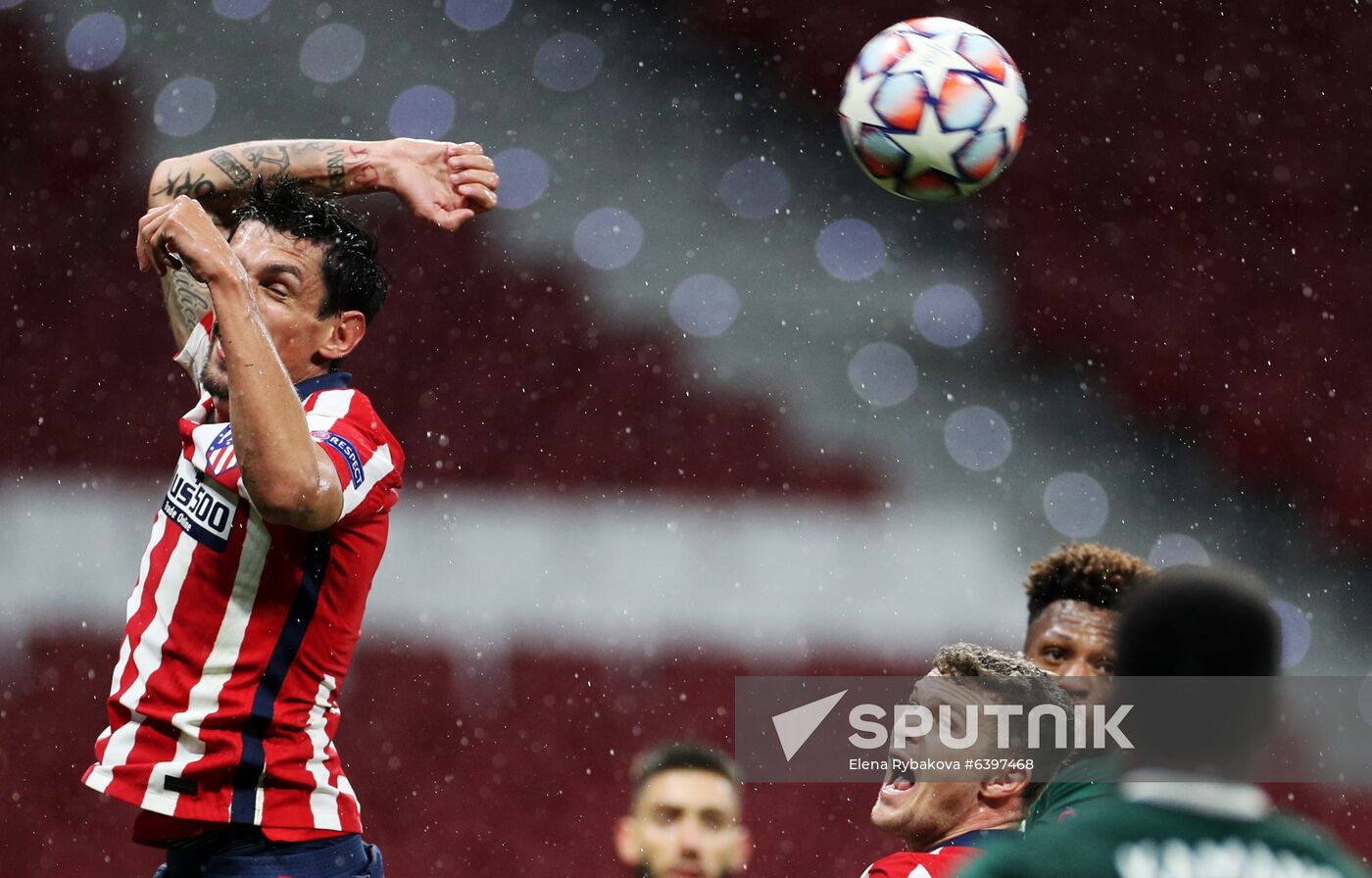 Spain Soccer Champions League Atletico - Lokomotiv