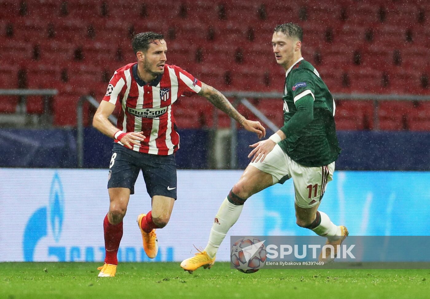 Spain Soccer Champions League Atletico - Lokomotiv