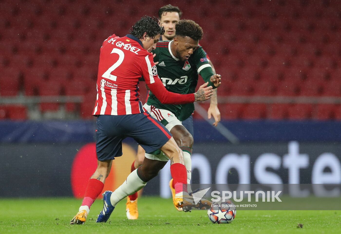 Spain Soccer Champions League Atletico - Lokomotiv