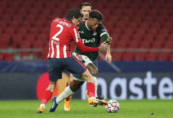 Spain Soccer Champions League Atletico - Lokomotiv