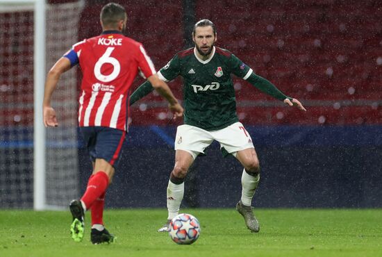 Spain Soccer Champions League Atletico - Lokomotiv