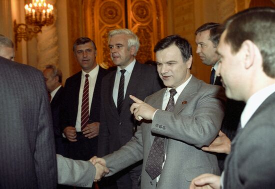 Signing Treaty of Federation in Russia