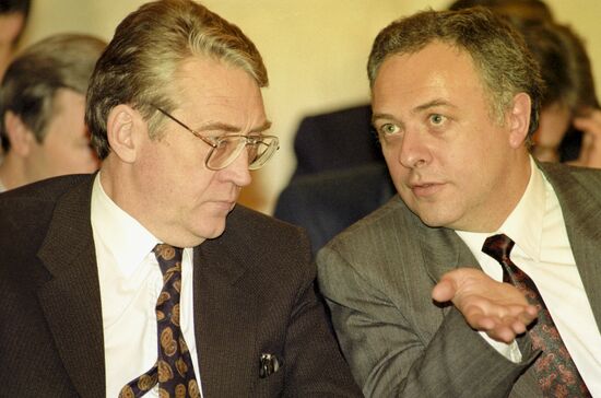 Signing Treaty of Federation in Russia