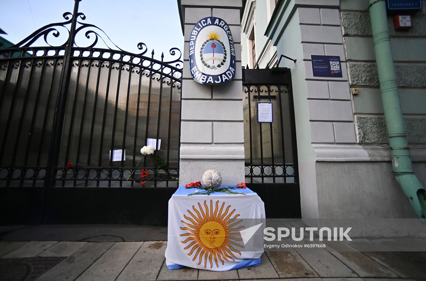 Russia Argentina Soccer Maradona Death