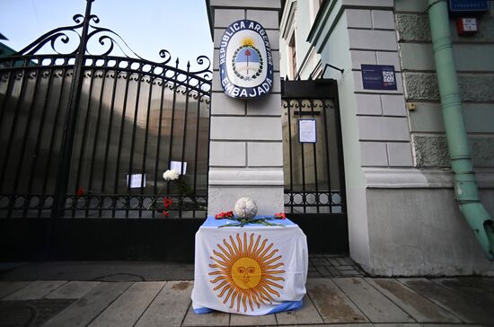 Russia Argentina Soccer Maradona Death