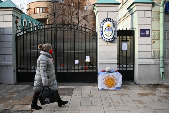 Russia Argentina Soccer Maradona Death