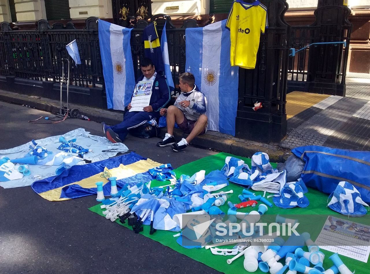 Argentina Soccer Maradona Death