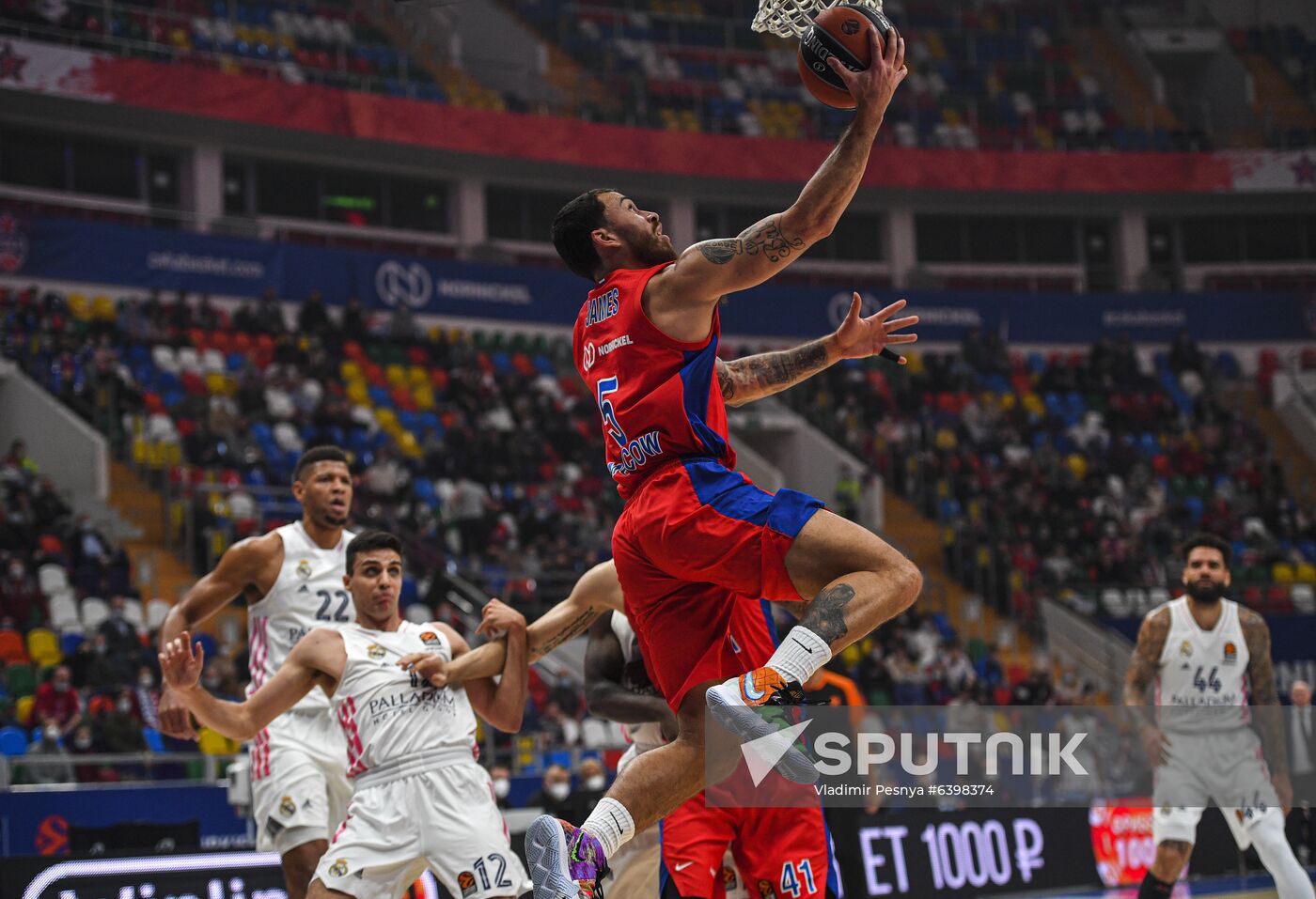 Russia Basketball Euroleague CSKA - Real