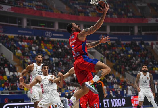 Russia Basketball Euroleague CSKA - Real