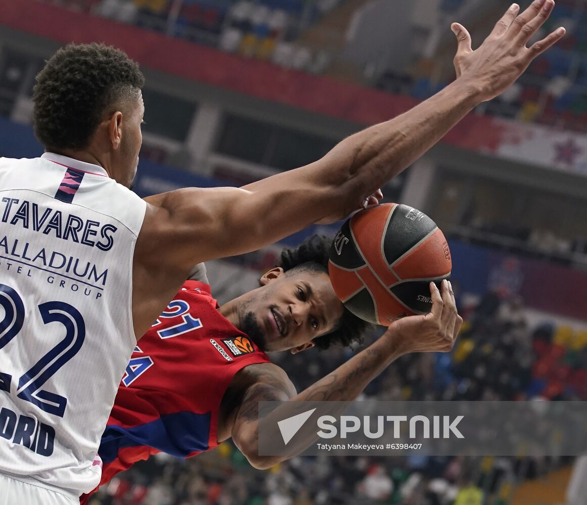 Russia Basketball Euroleague CSKA - Real