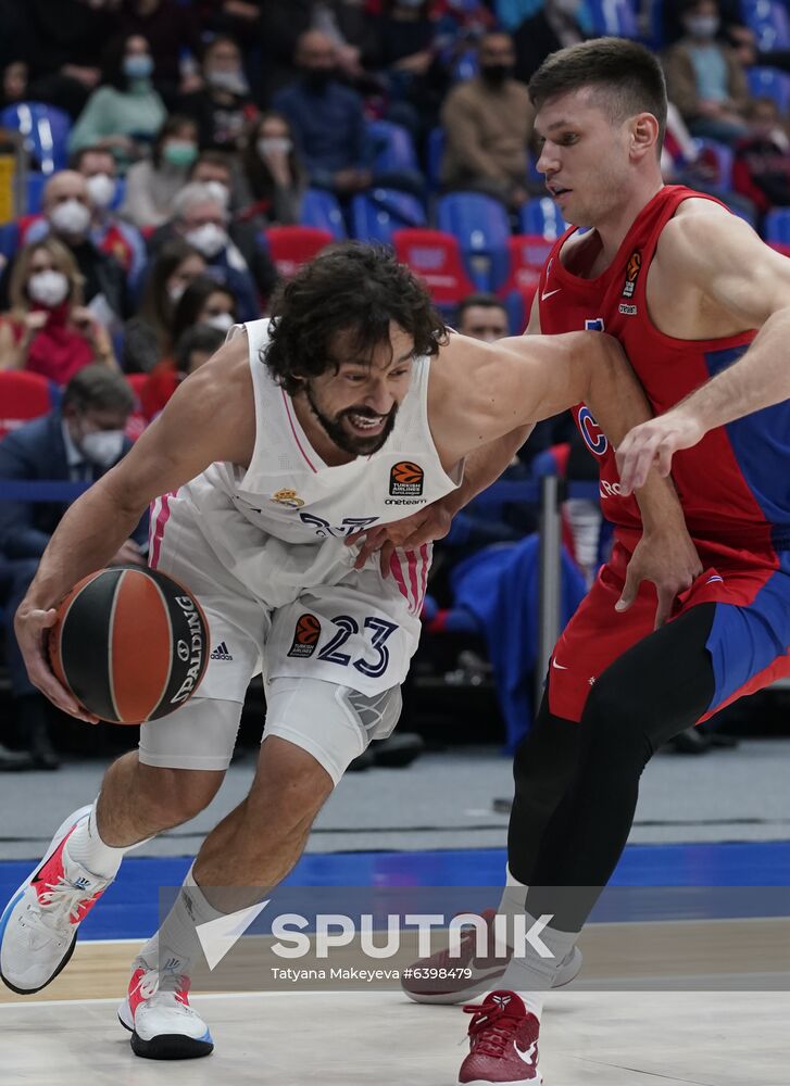 Russia Basketball Euroleague CSKA - Real