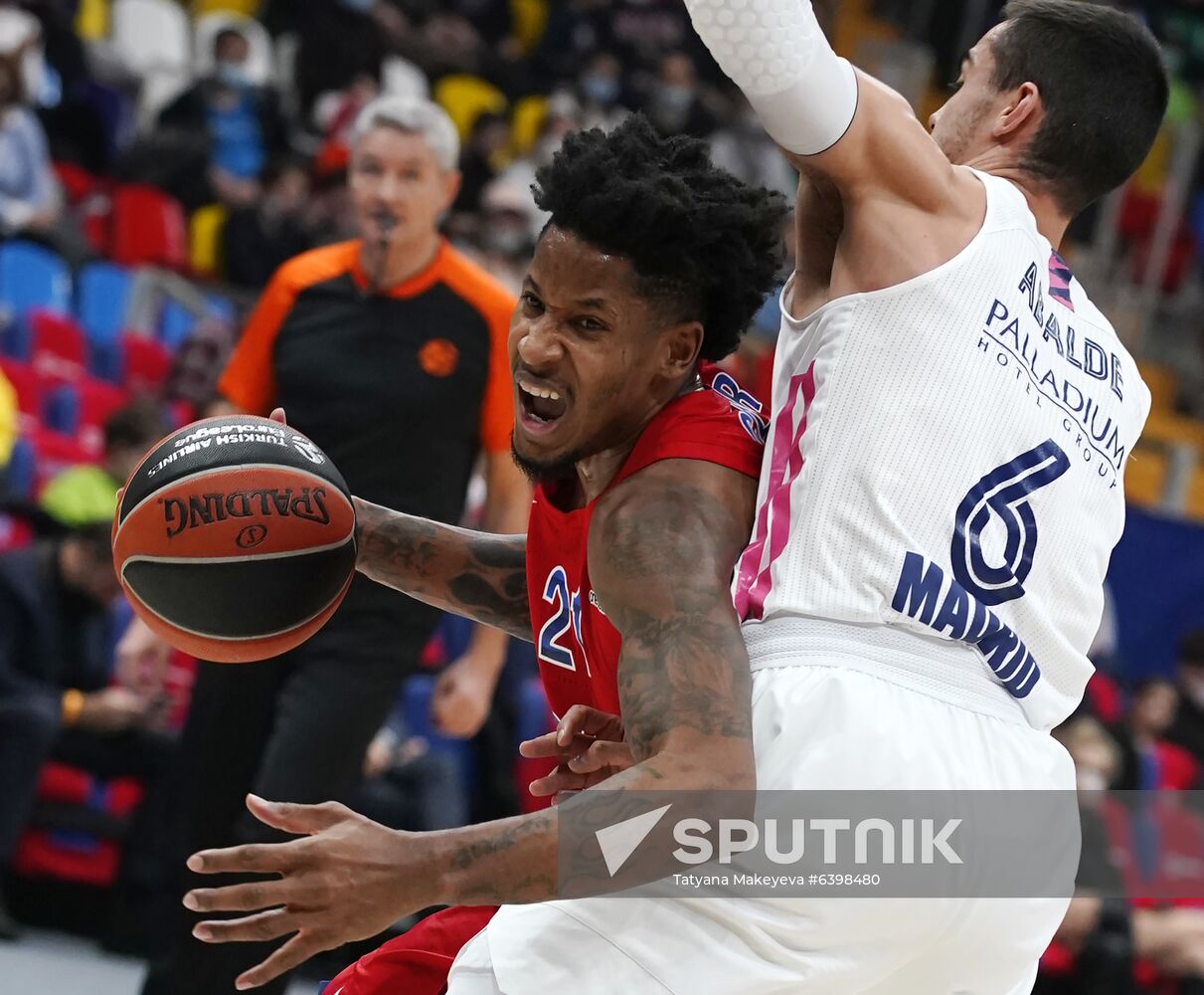 Russia Basketball Euroleague CSKA - Real