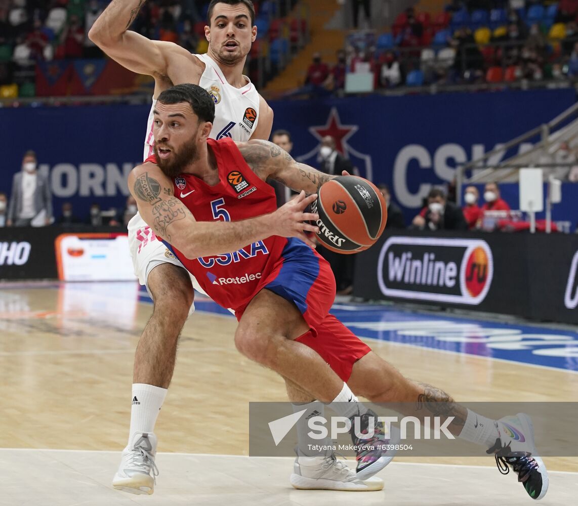 Russia Basketball Euroleague CSKA - Real