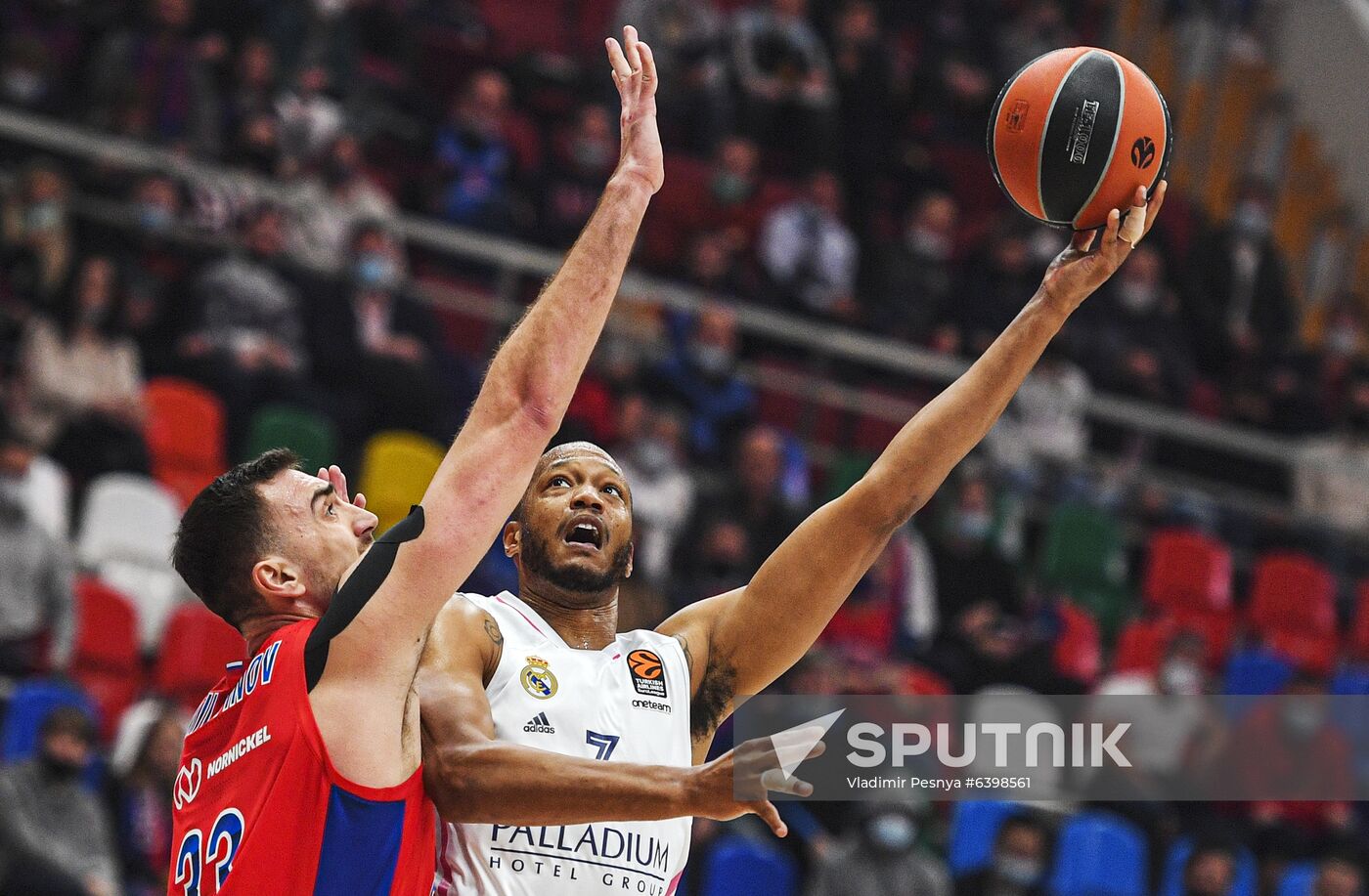 Russia Basketball Euroleague CSKA - Real