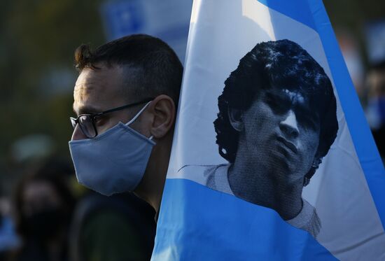 Italy Soccer Maradona Death