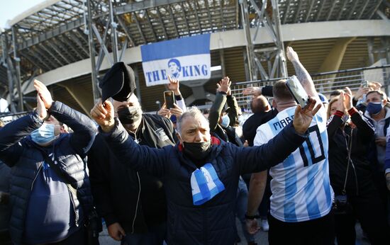 Italy Soccer Maradona Death