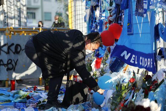 Italy Soccer Maradona Death