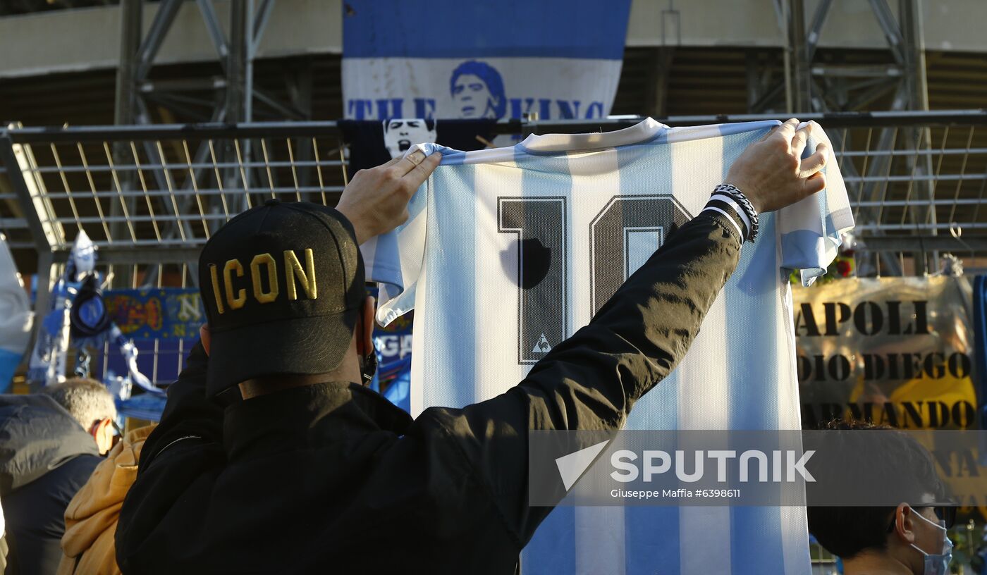 Italy Soccer Maradona Death