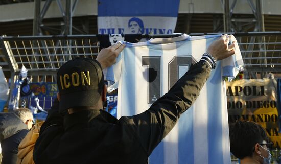 Italy Soccer Maradona Death