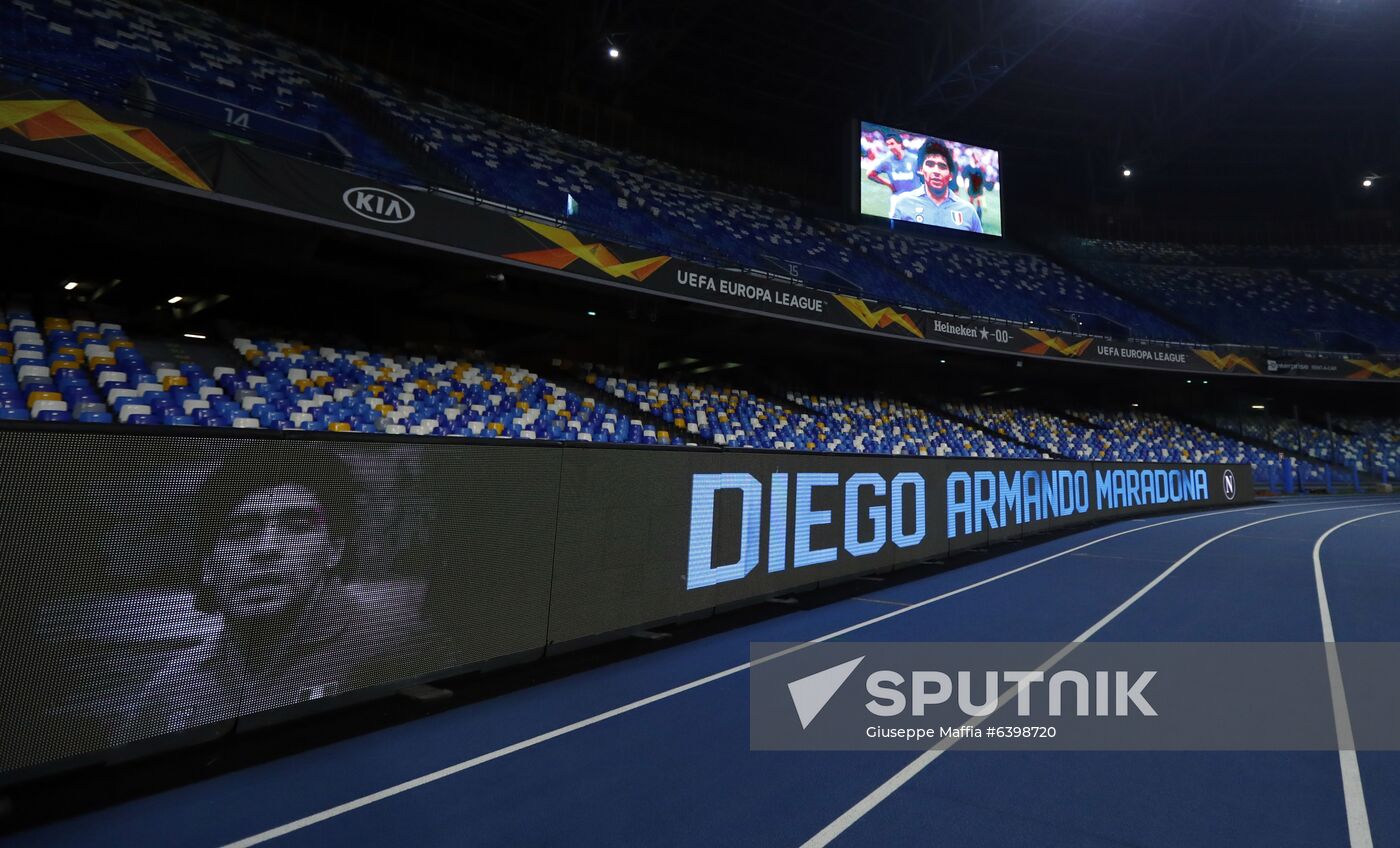 Italy Soccer Maradona Death 
