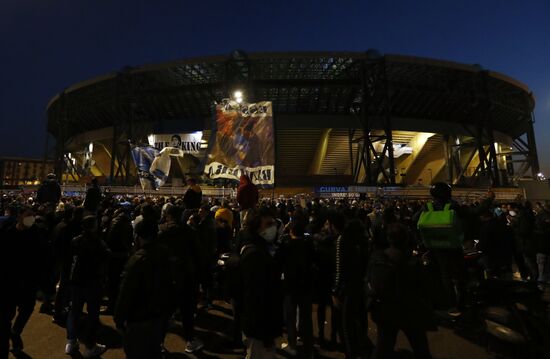 Italy Soccer Maradona Death 