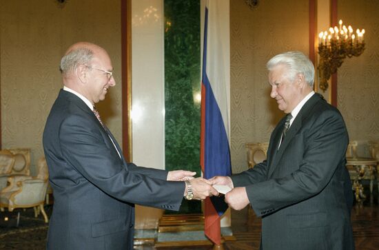 Presentation of foreign ambassadors’ letters of credence