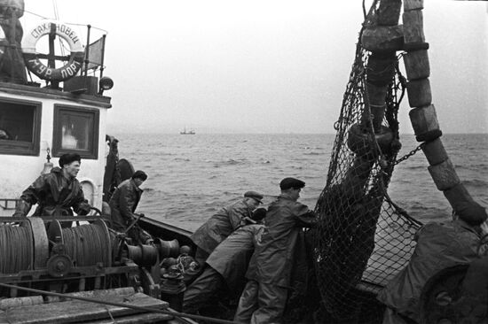Trawler of Murmanets fishing cooperative