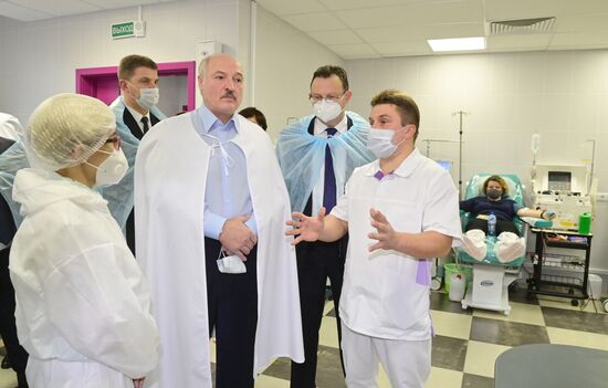 Belarus Lukashenko Transfusiology Center