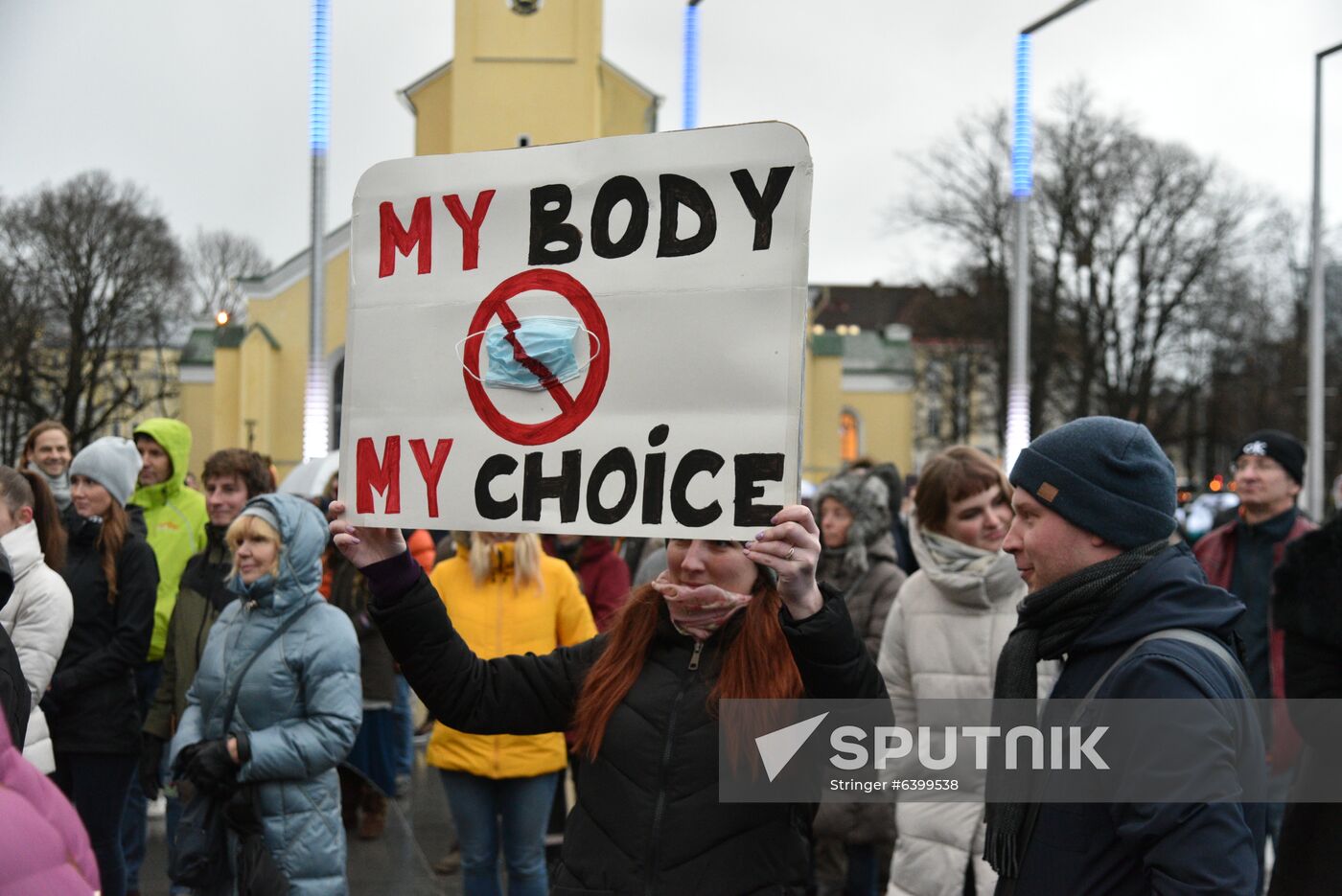 Estonia Coronavirus Protest