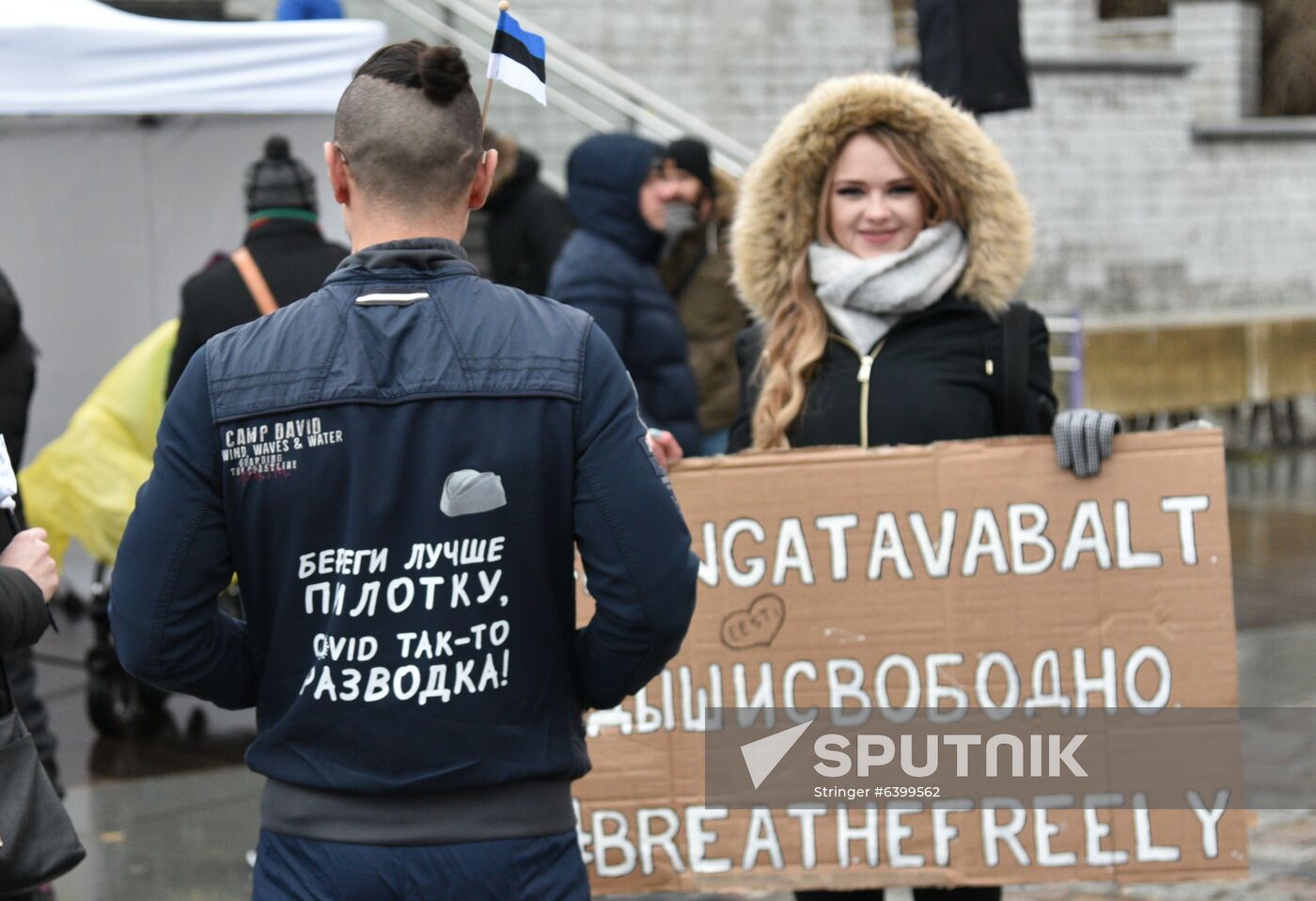 Estonia Coronavirus Protest