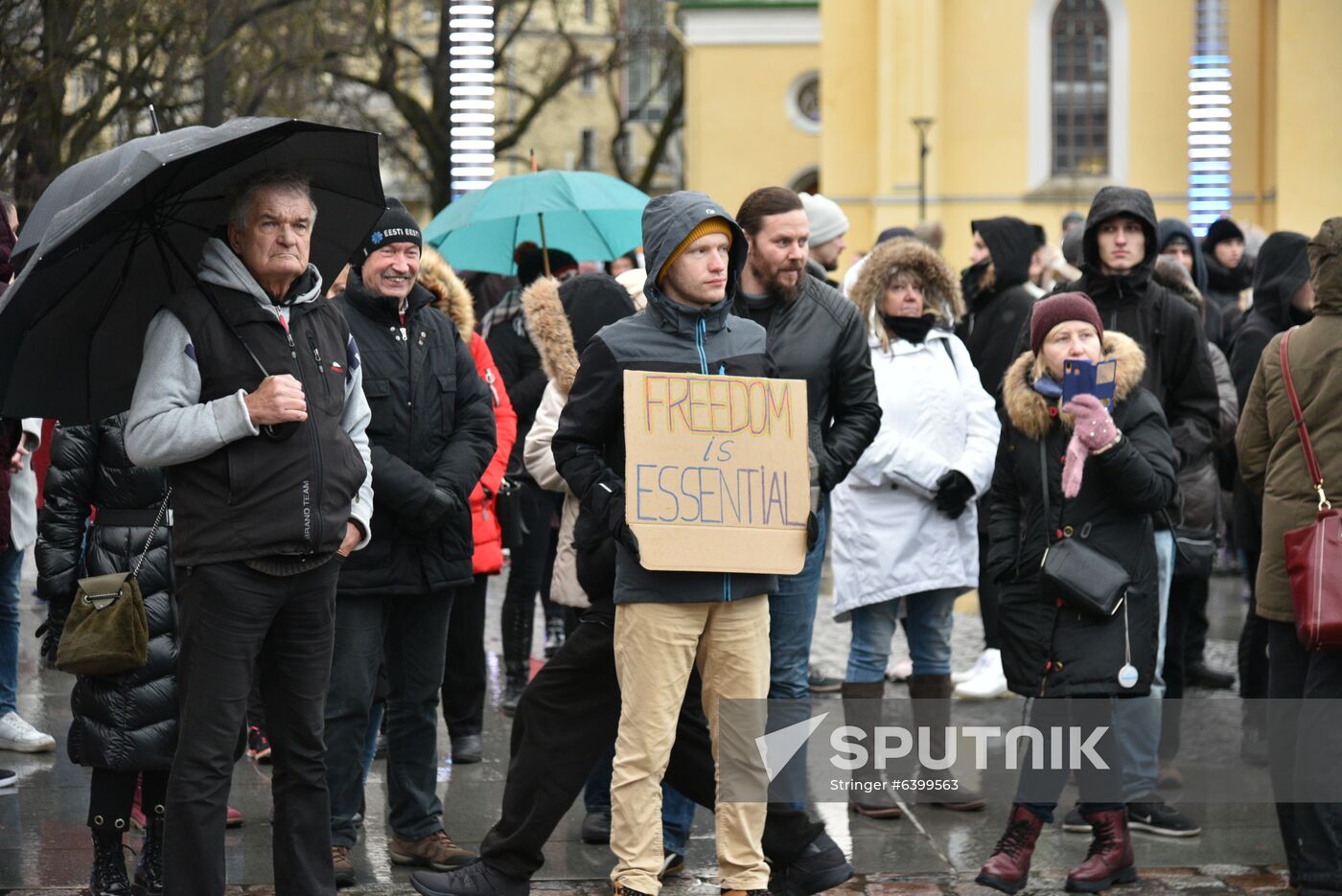 Estonia Coronavirus Protest