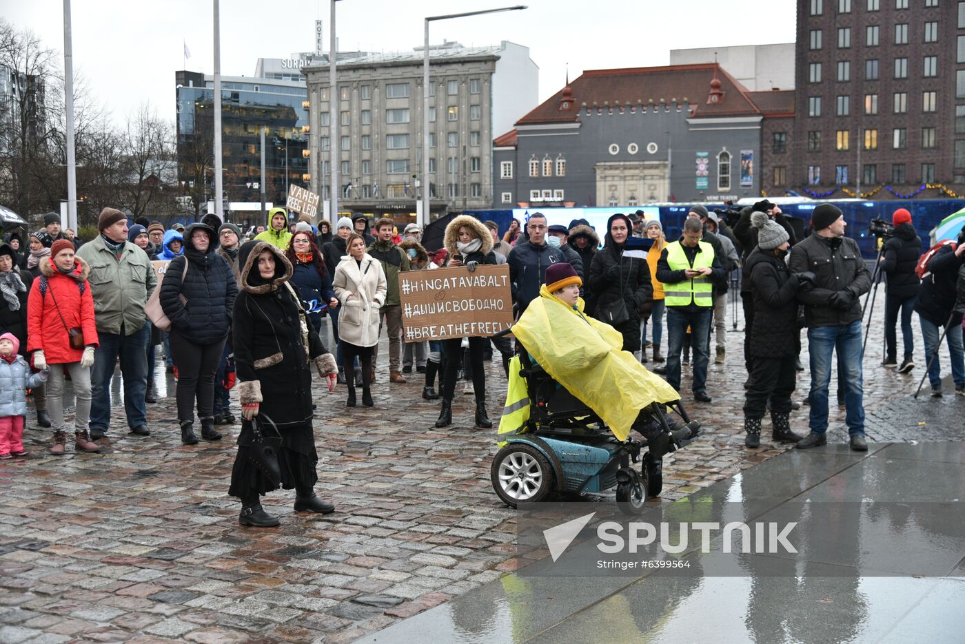 Estonia Coronavirus Protest