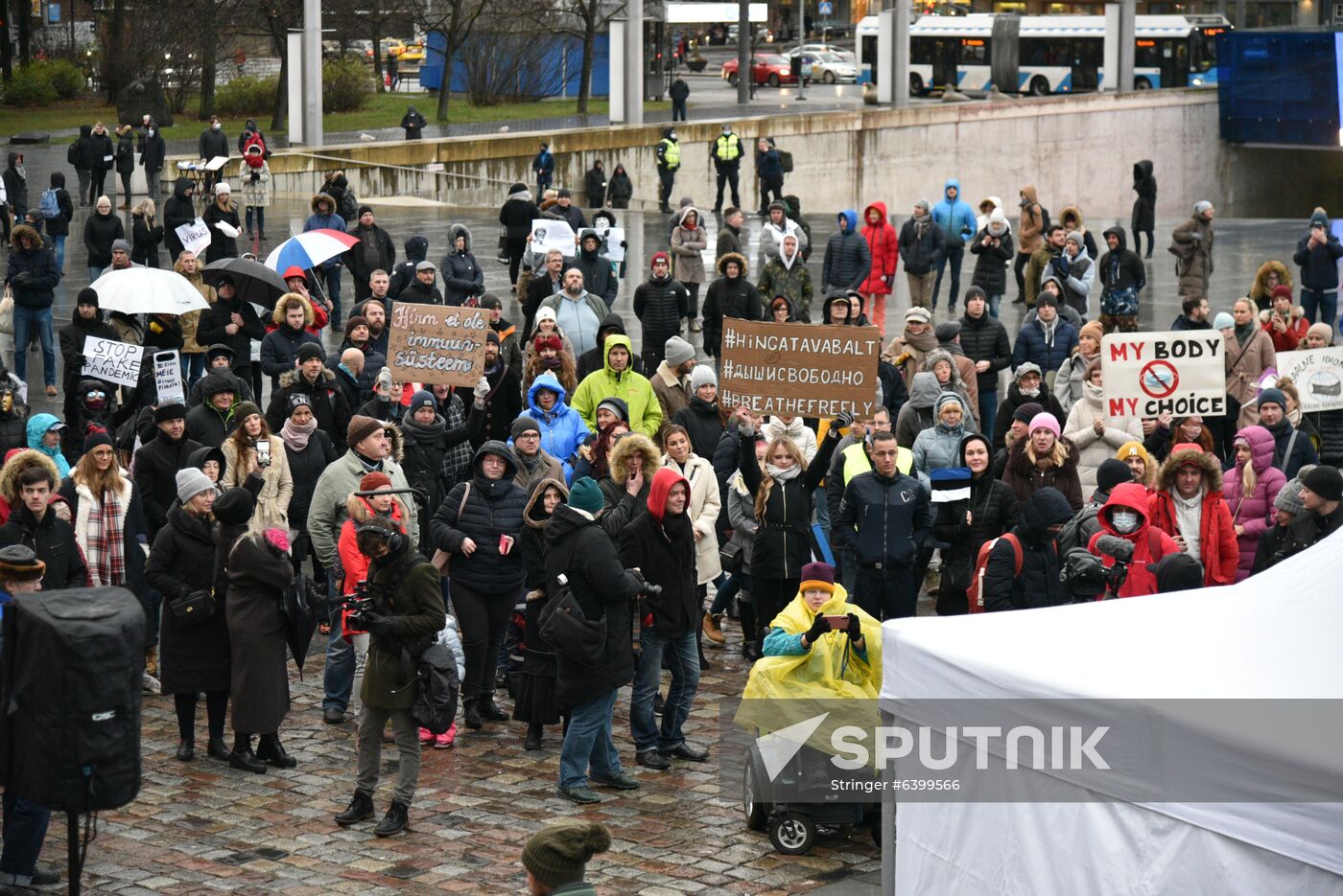 Estonia Coronavirus Protest