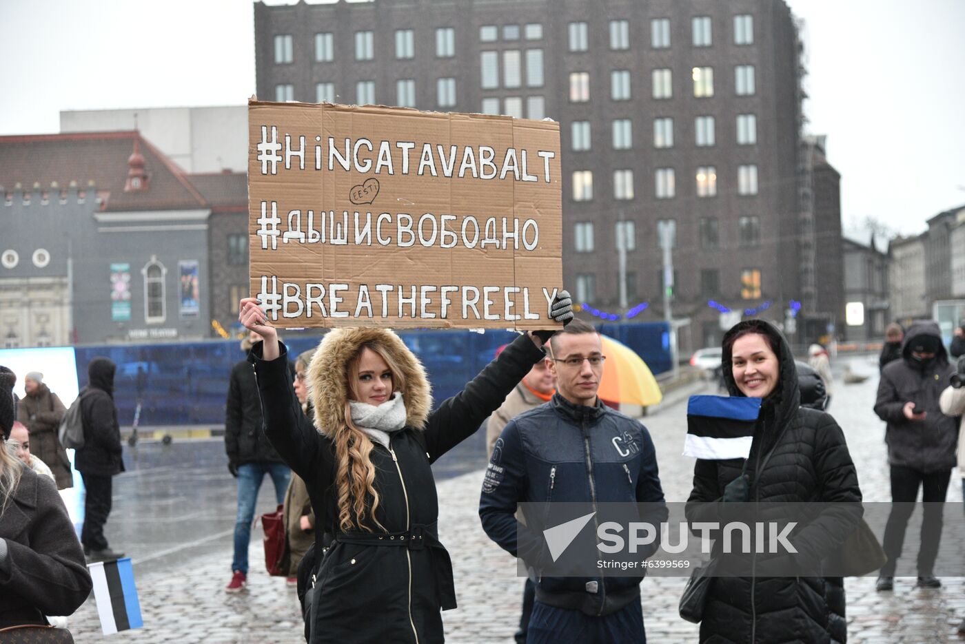 Estonia Coronavirus Protest