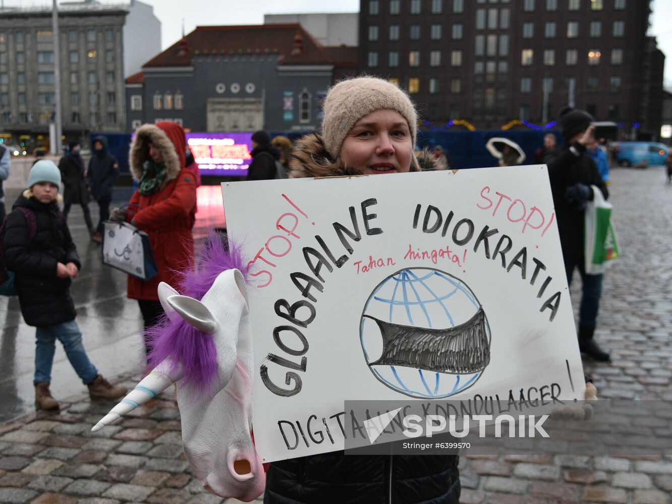 Estonia Coronavirus Protest