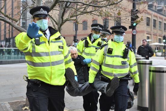 Great Britain Coronavirus Protest