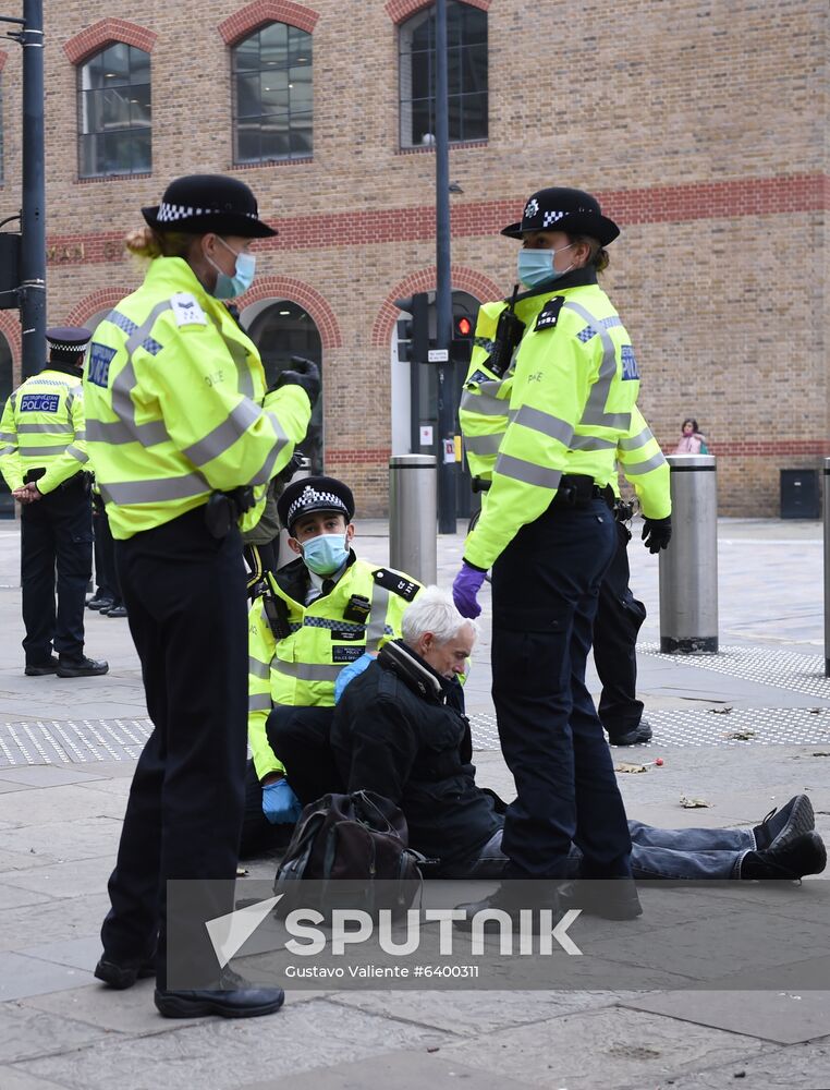 Great Britain Coronavirus Protest