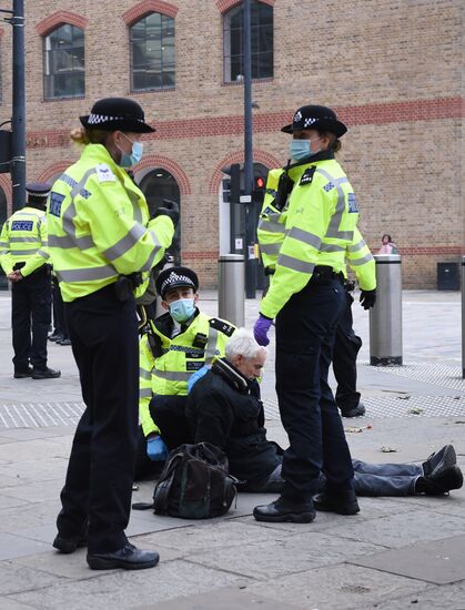 Great Britain Coronavirus Protest