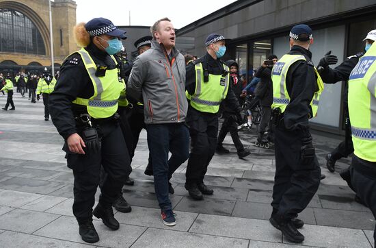 Great Britain Coronavirus Protest