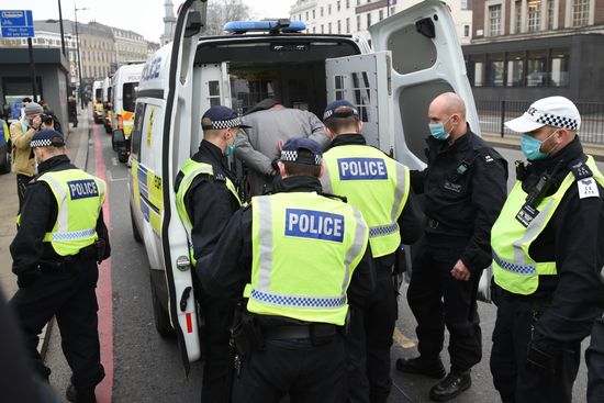 Great Britain Coronavirus Protest