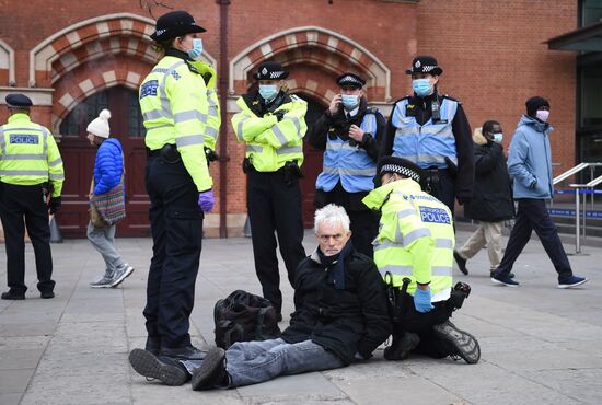 Great Britain Coronavirus Protest