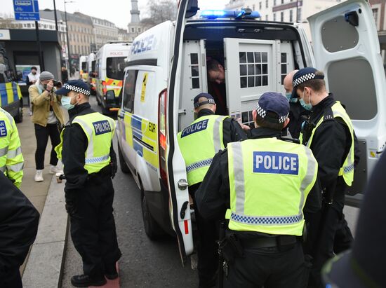 Great Britain Coronavirus Protest