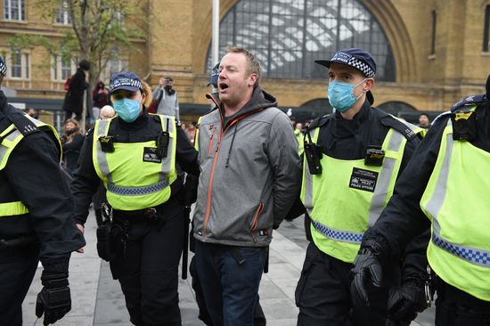Great Britain Coronavirus Protest