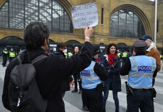Great Britain Coronavirus Protest