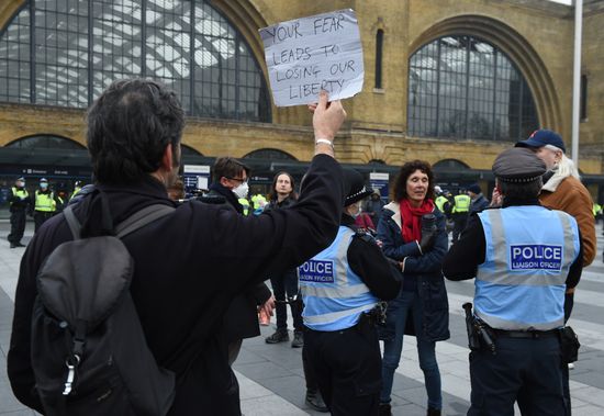 Great Britain Coronavirus Protest