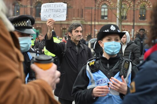 Great Britain Coronavirus Protest