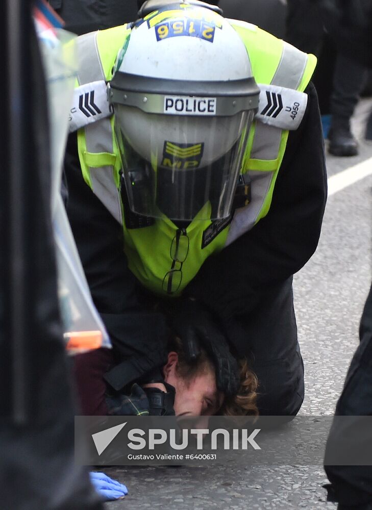 Great Britain Coronavirus Protest