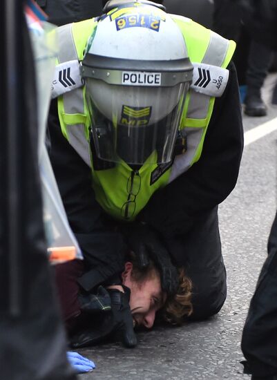 Great Britain Coronavirus Protest