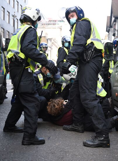 Great Britain Coronavirus Protest